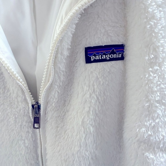 Patagonia Sz M Los Gatos Fleece Vest White Sherpa Sleeveless - Picture 6 of 6
